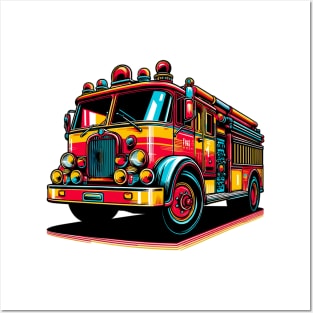 Fire Truck Posters and Art